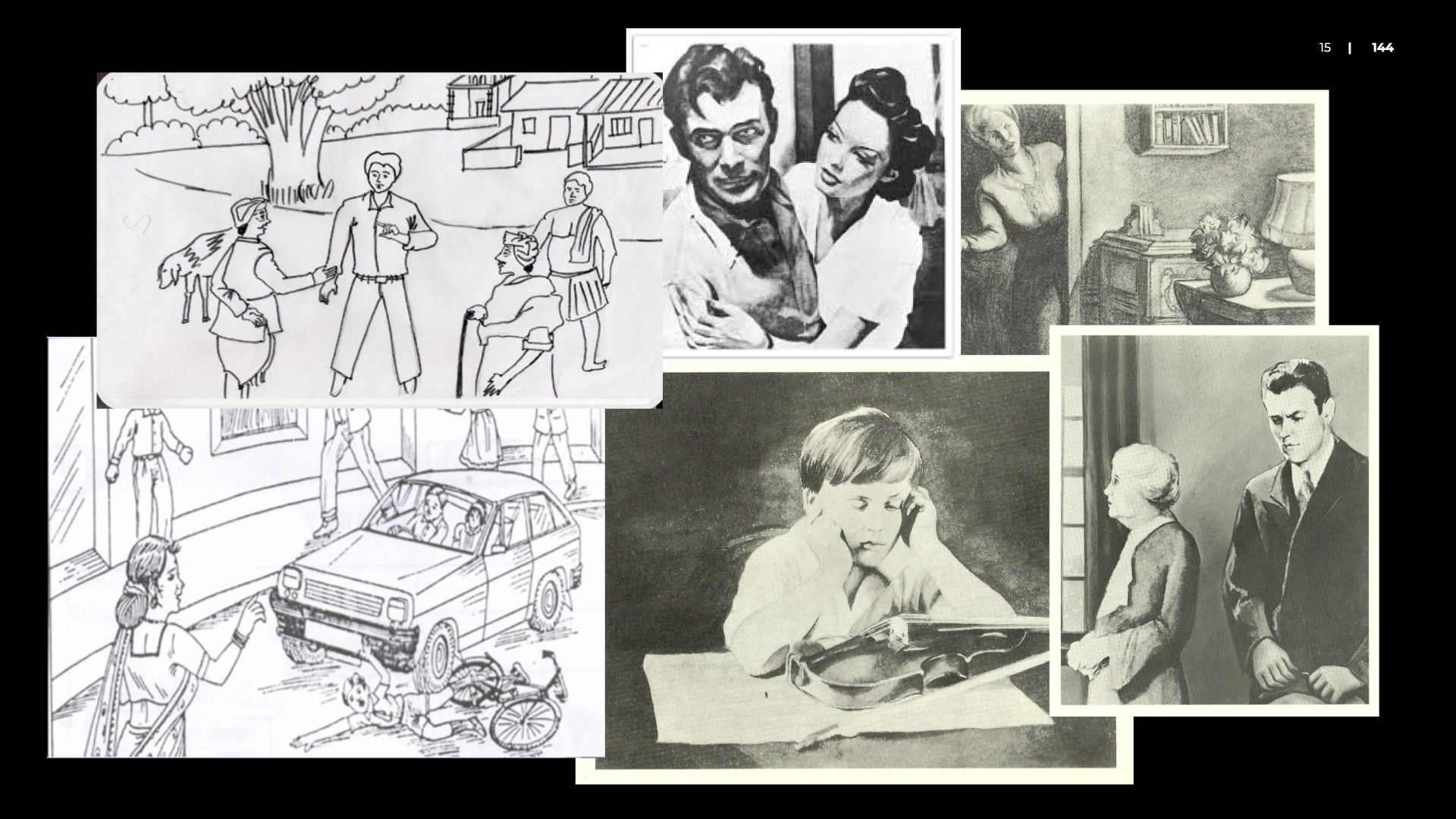 Thematic Apperception Test card — ambiguous human scene